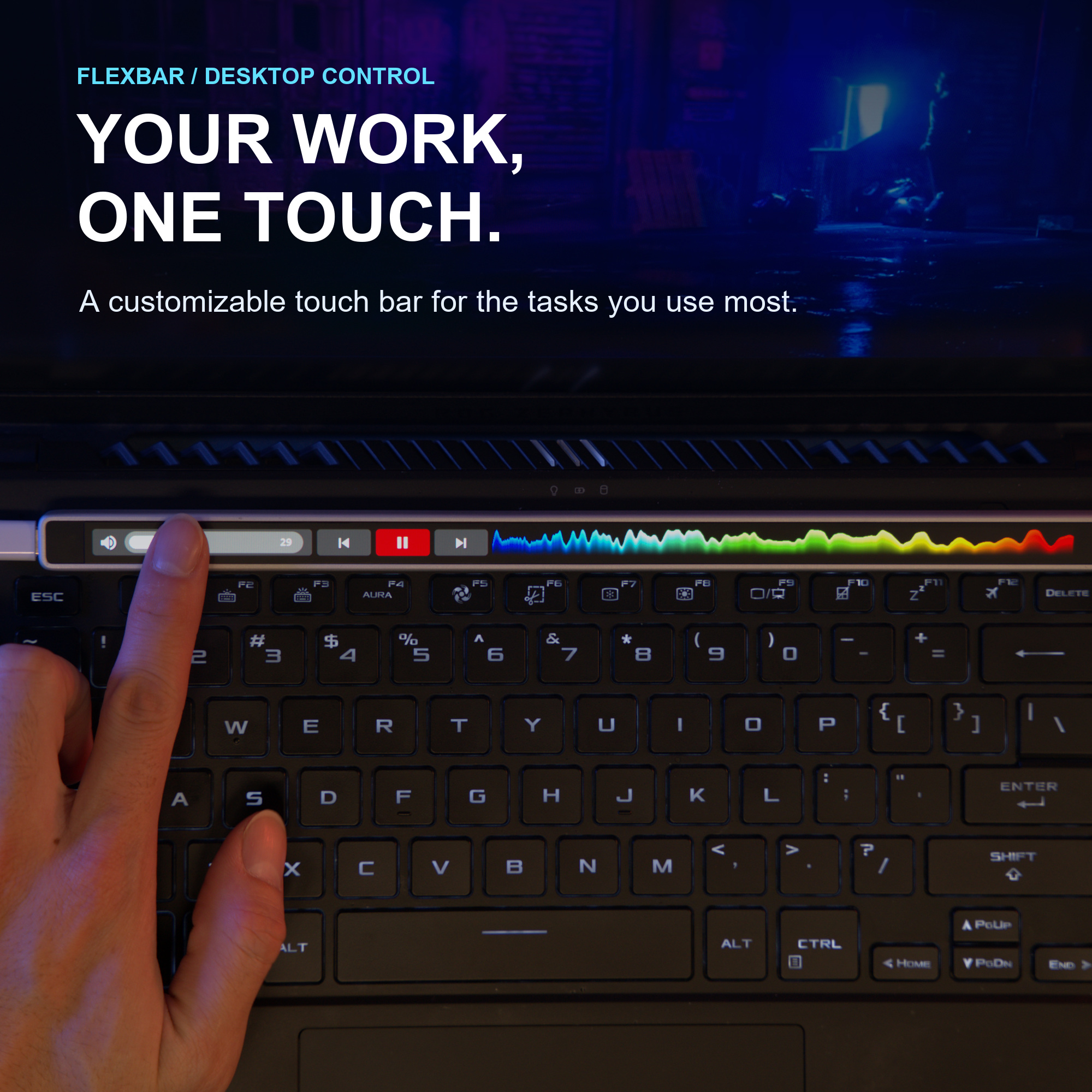 A Versatile & Fully Customizable Touch-Bar Solution