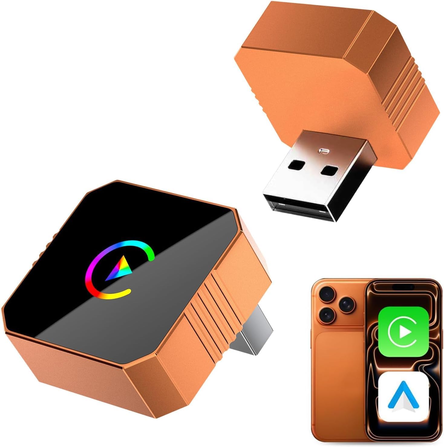 2026 Model Mini Wireless CarPlay Adapter — Upgrade from Wired to Wireless CarPlay and Android Auto