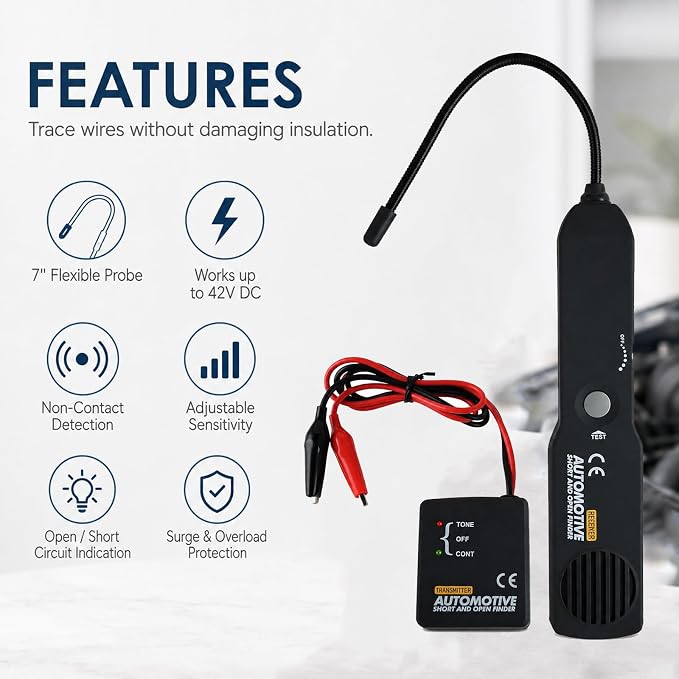 Automotive Circuit Tester – Tool for Vehicle Circuit/Cable Tracing and Fault Diagnosis