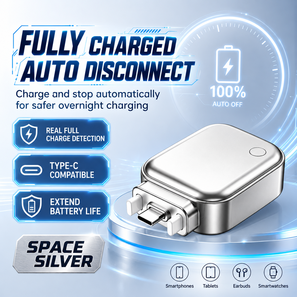 🔥Hot Sale 60% OFF ✨140W Type-C Physical-Disconnect Battery Guard - Auto & Self-Eject Charger