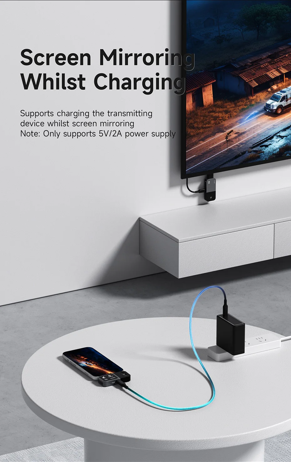 Hagibis GA10 Wireless Display Adapter USB-C Transmitter & HDMI Receiver