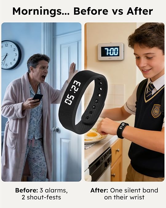 Vibrating Alarm Watch Designed for Heavy Sleepers—Silent Wake-Up Wristbands and Smart Wearables