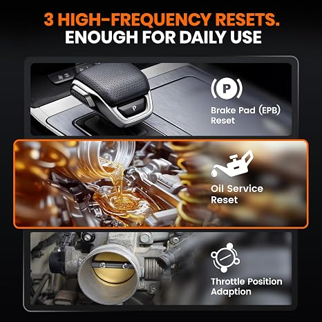 OBD2 diagnostic tool compatible with Volkswagen, Audi, Škoda, and SEAT models; supports reading and clearing fault codes.
