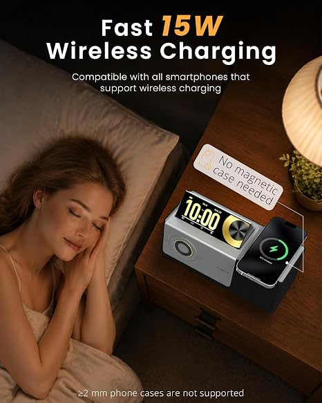 Wireless Bluetooth Speaker—doubles as a charging dock; suitable for home use or as a sleep-aid gift.