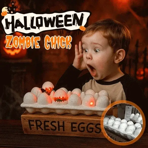 14 in. LED Deviled Eggs Halloween Animatronic With Sound