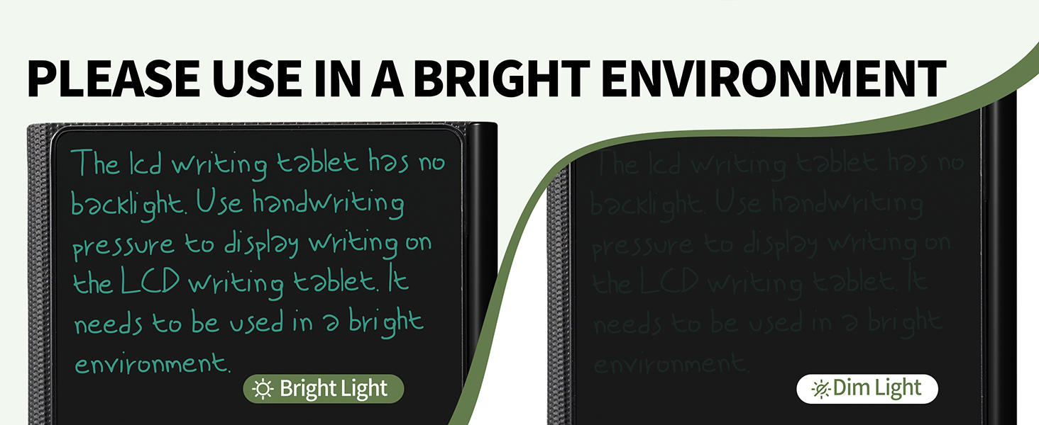 LCD writing tablet