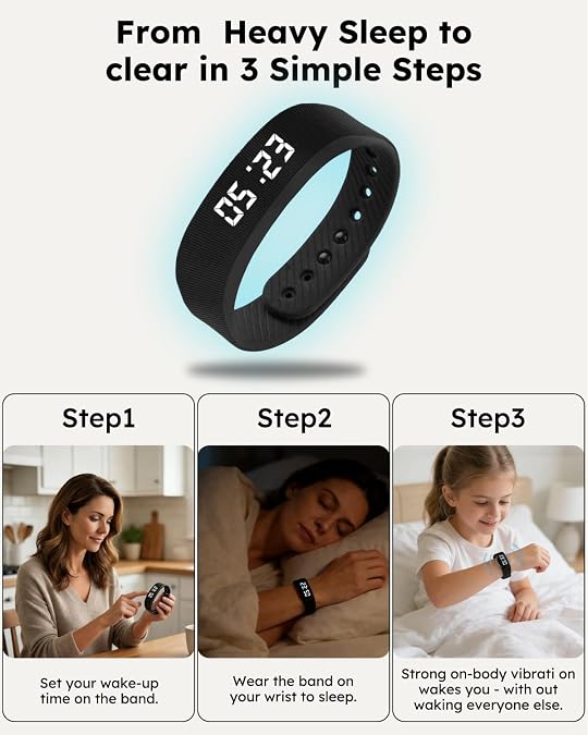 Vibrating Alarm Watch Designed for Heavy Sleepers—Silent Wake-Up Wristbands and Smart Wearables