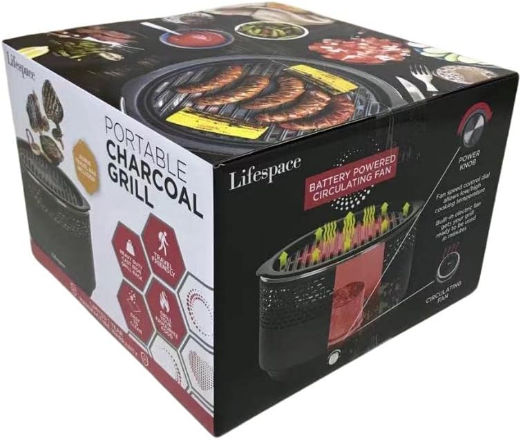 Portable Lightweight Charcoal Grill with FREE Carry Bag