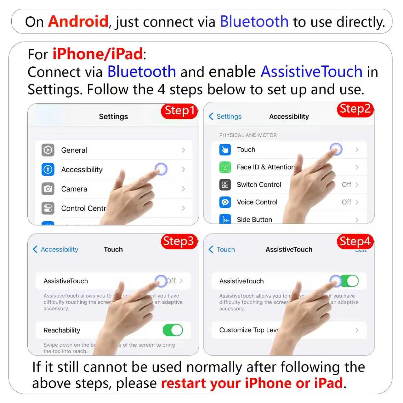 Wireless Presentation Clicker with Touchpad Mouse, Red Laser Pointer and TikTok Scrolling Remote