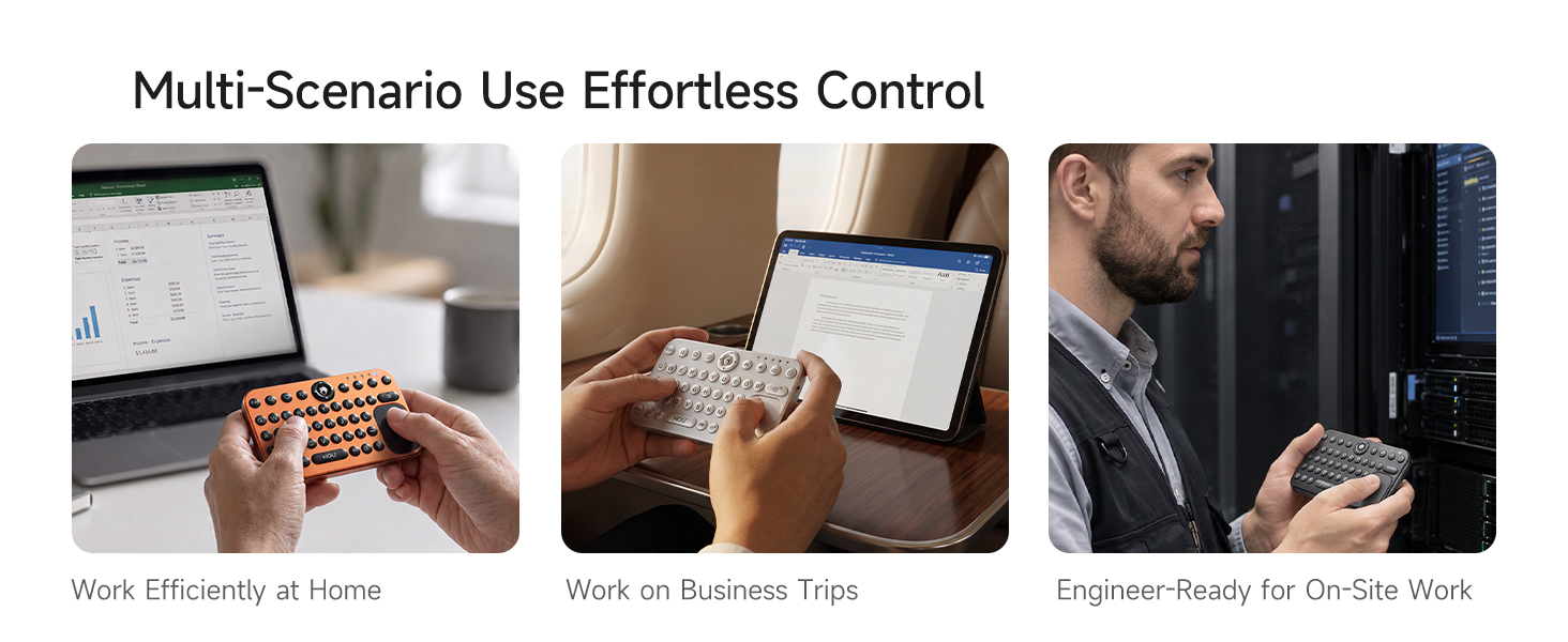 Mini keyboard switching among 3 devices