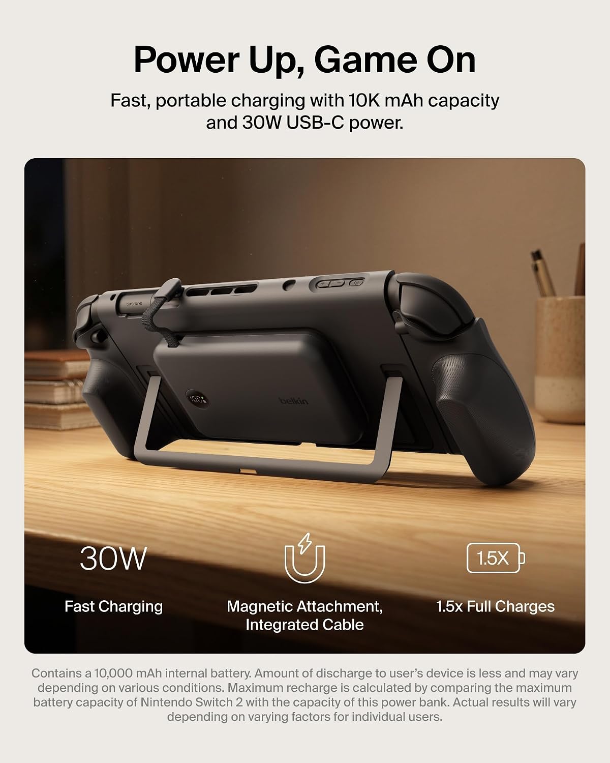 Grip Charging Case with 10000mAh Power Bank 30W