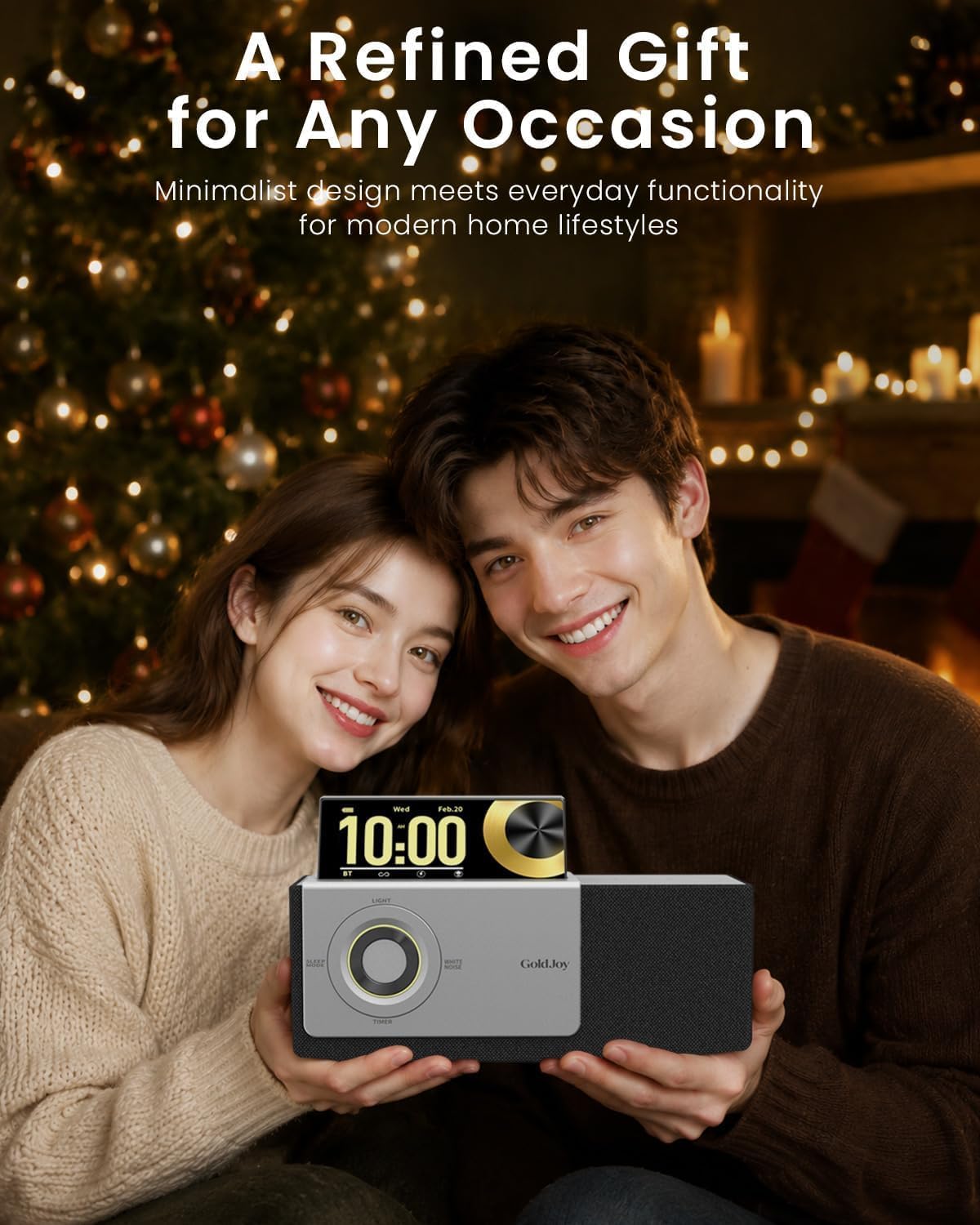 Wireless Bluetooth Speaker—doubles as a charging dock; suitable for home use or as a sleep-aid gift.