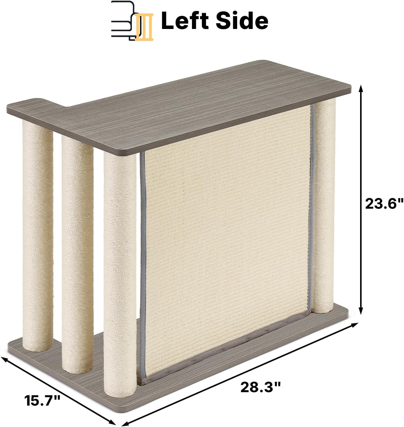 Cat Scratcher Side Table for Couch