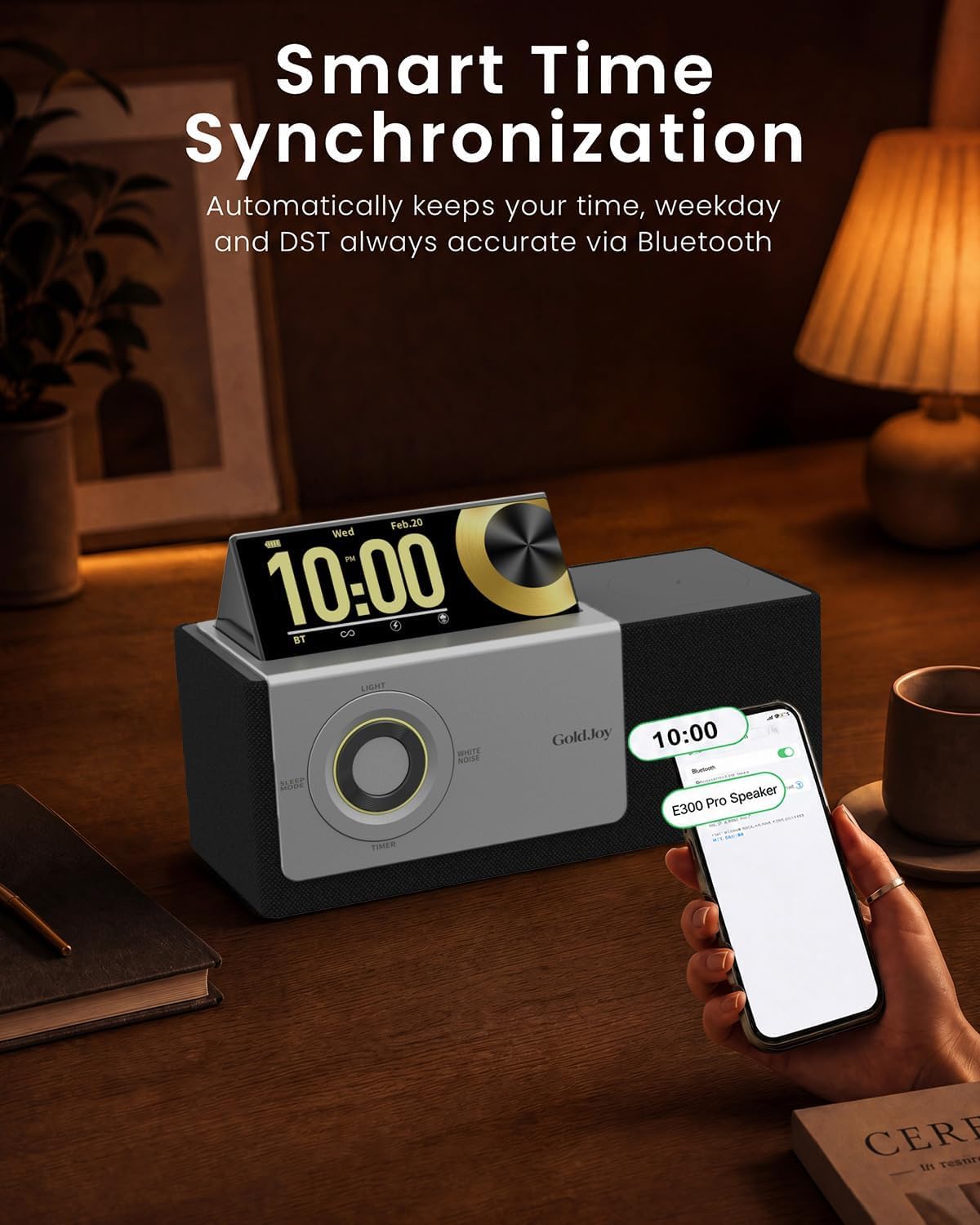 Wireless Bluetooth Speaker—doubles as a charging dock; suitable for home use or as a sleep-aid gift.