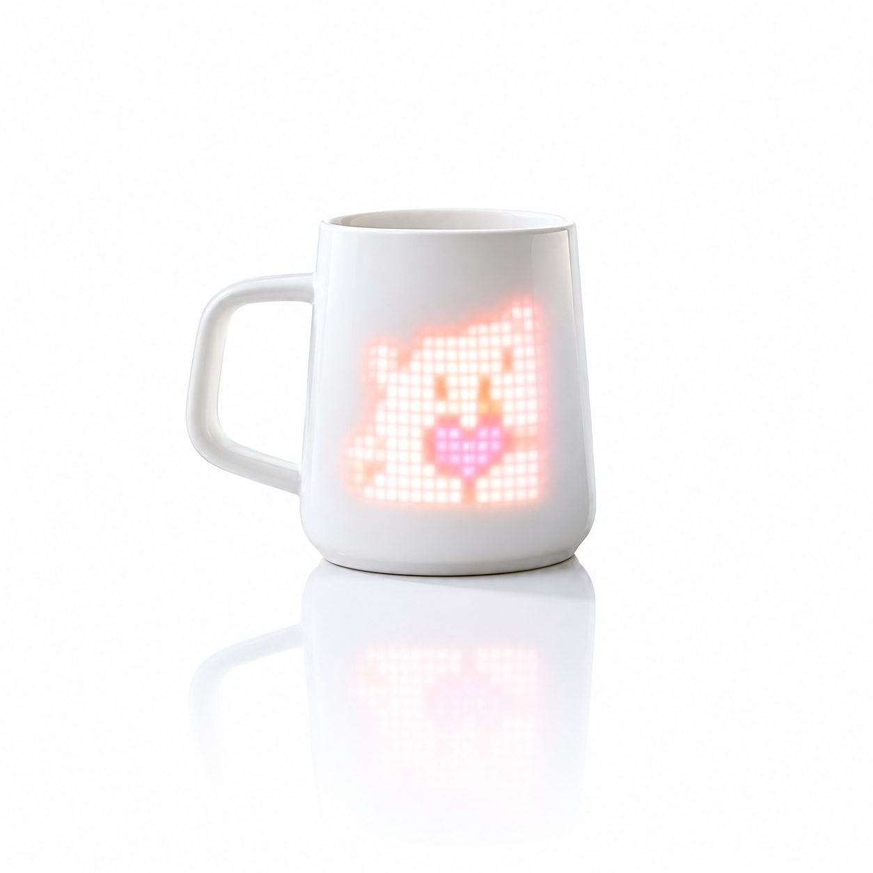 LED Pixel Smart Mug App-controlled DIY Animation Ceramic Cup Interactive