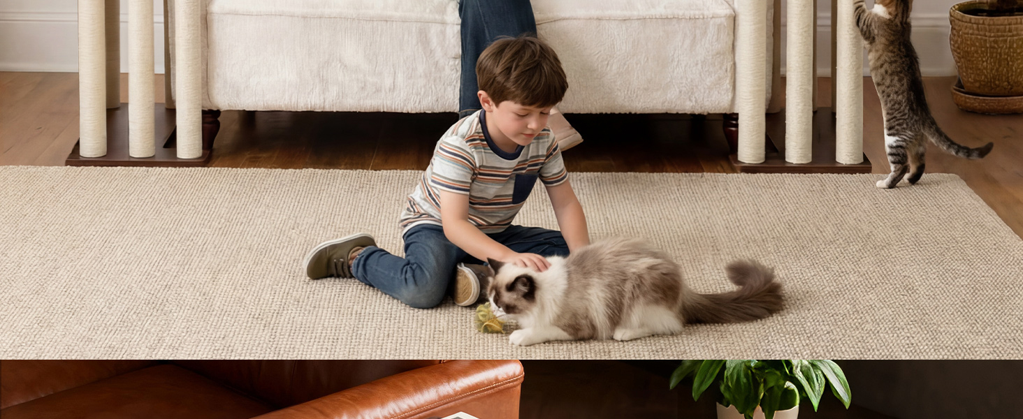 cat couch protector with side table