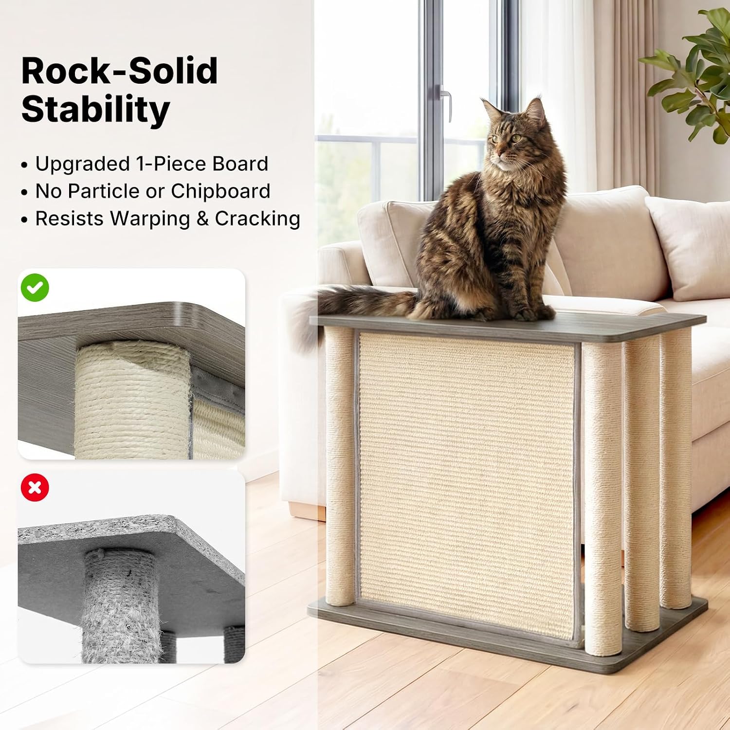 Cat Scratcher Side Table for Couch