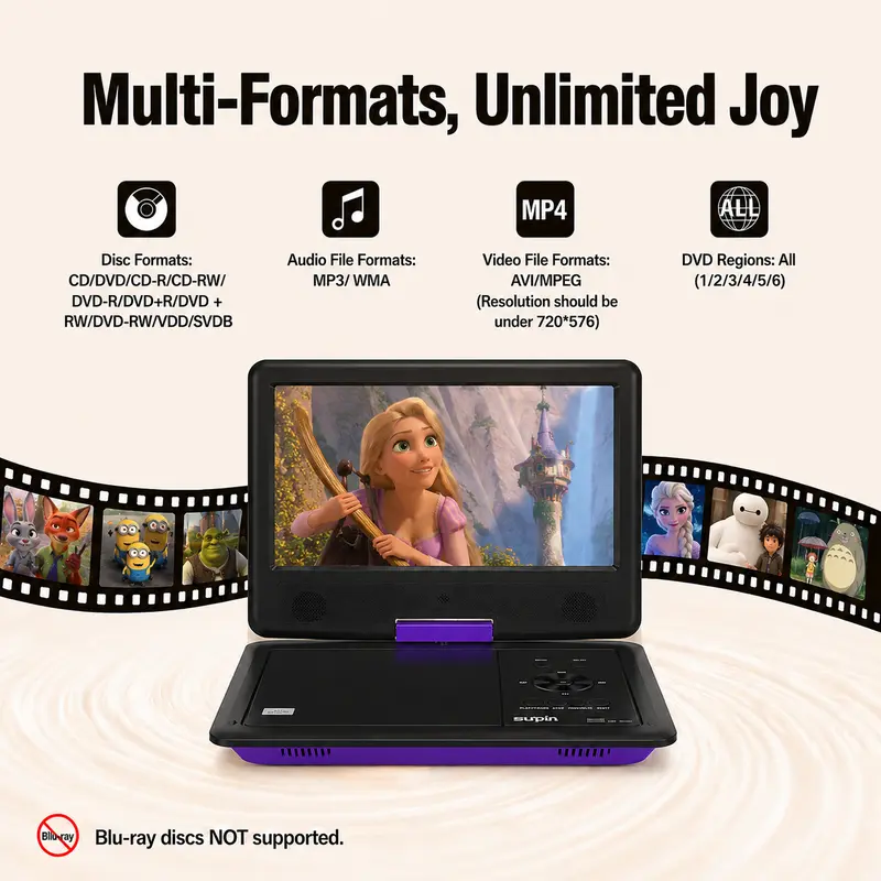 Chargeable Portable DVD Player