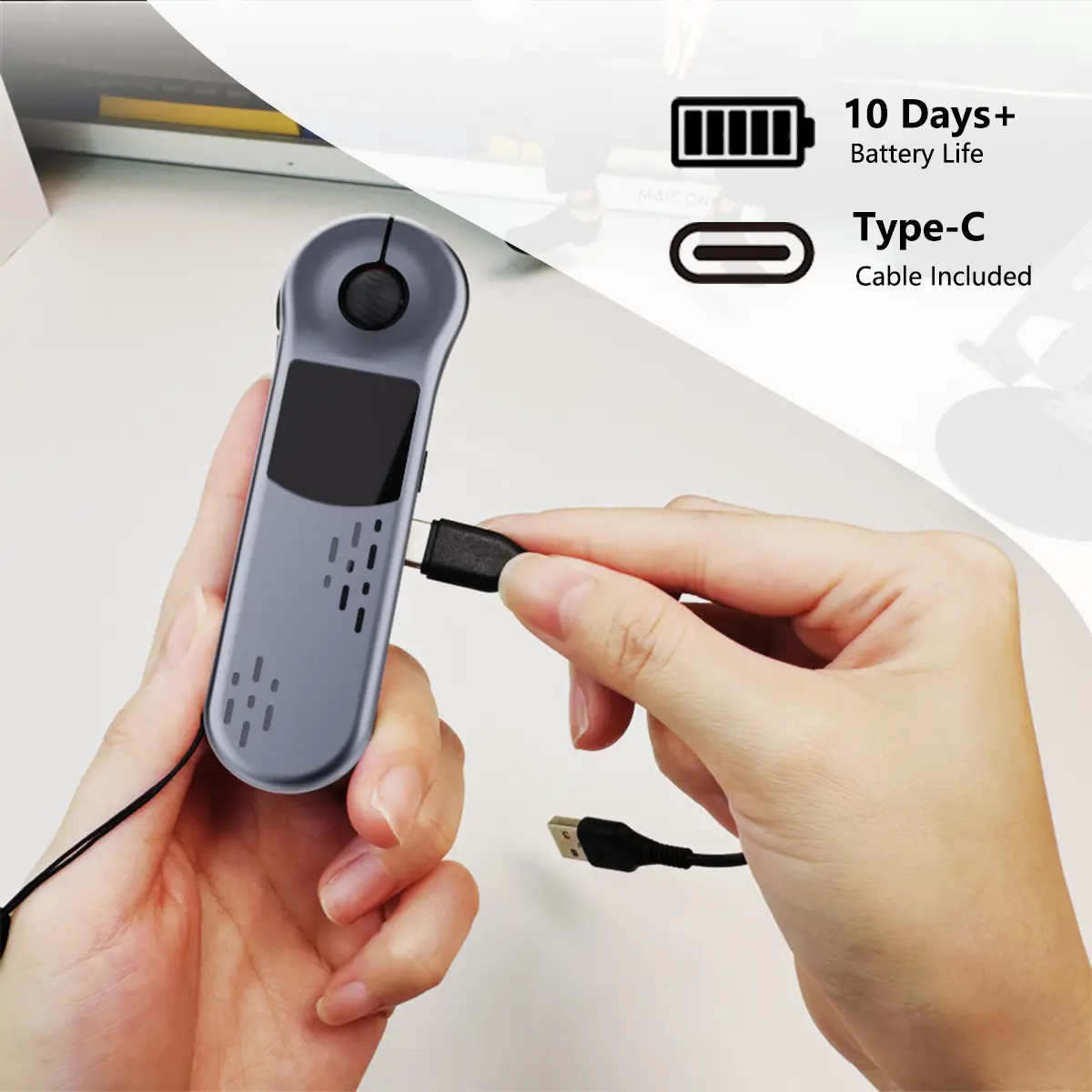 Wireless Presentation Clicker with Touchpad Mouse, Red Laser Pointer and TikTok Scrolling Remote