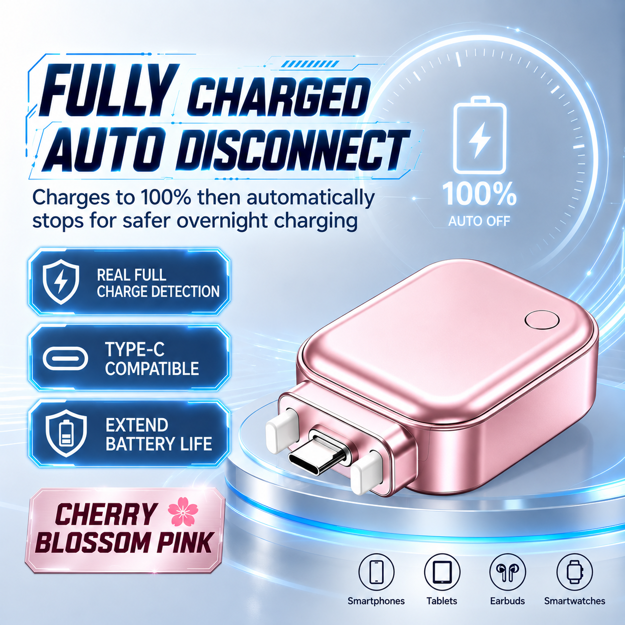 🔥Hot Sale 60% OFF ✨140W Type-C Physical-Disconnect Battery Guard - Auto & Self-Eject Charger