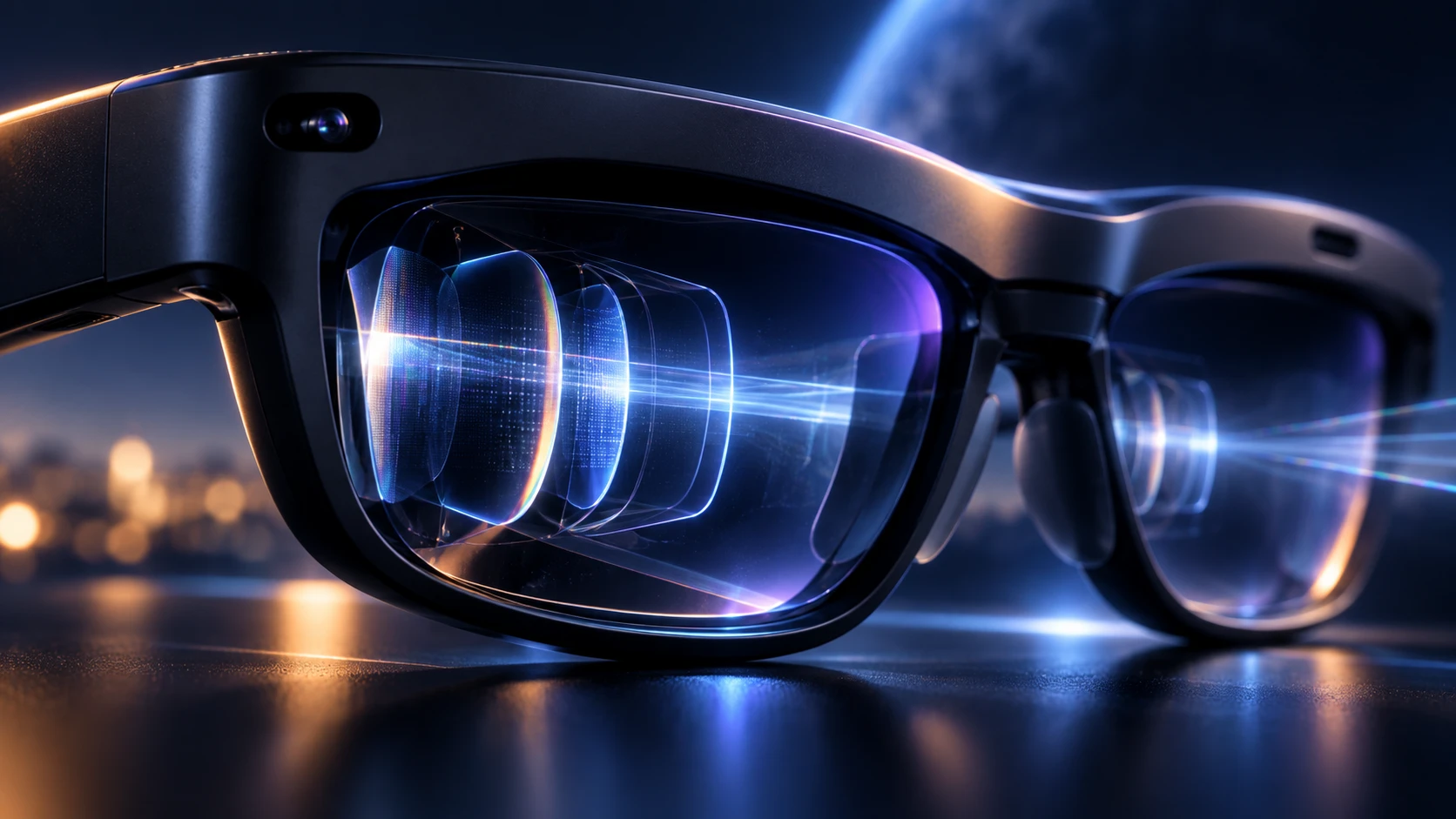 D&eacute;tail de la technologie optique des lunettes XR AR