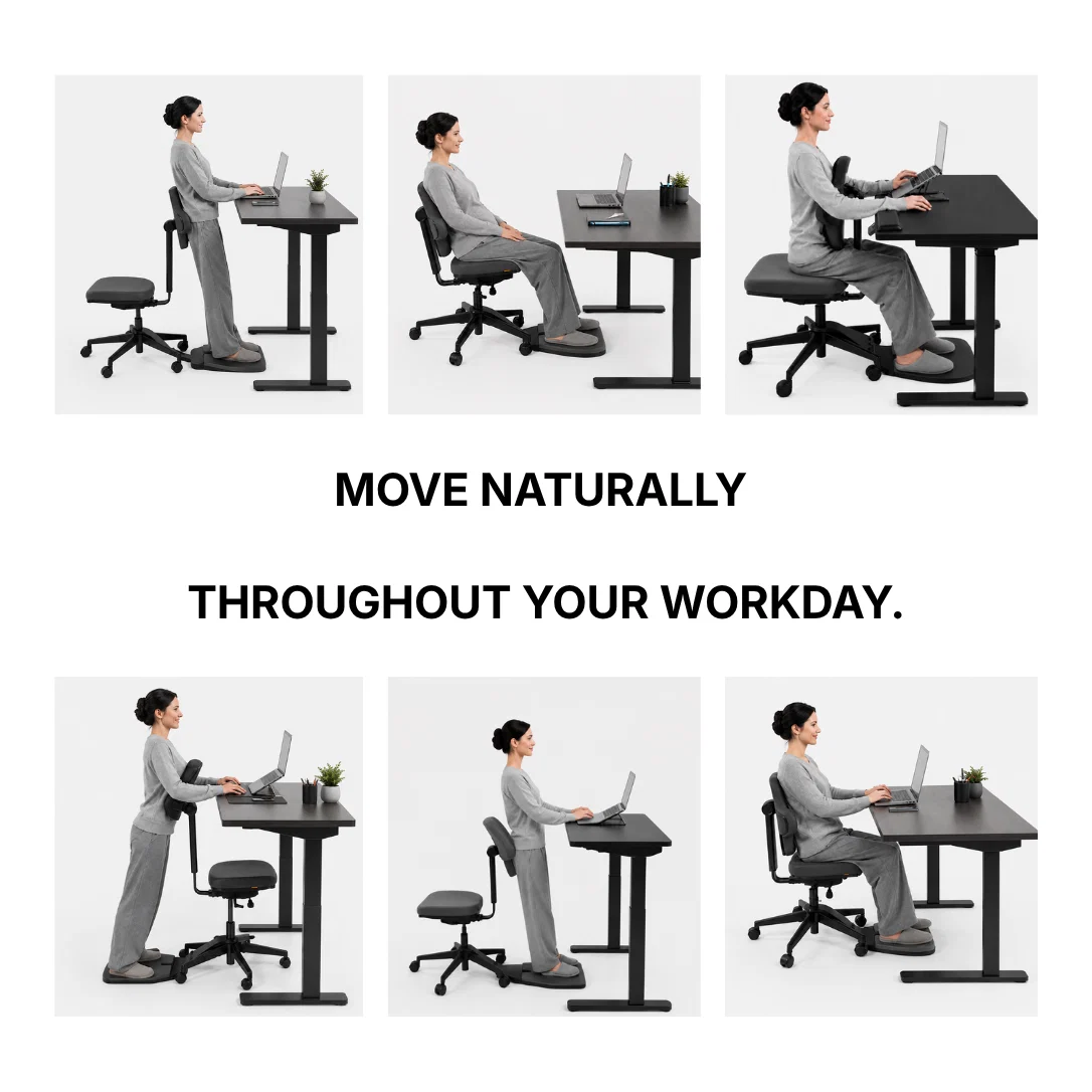 Standing desk ergonomic chair