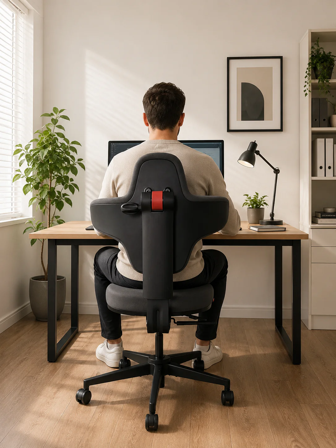 Standing desk ergonomic chair