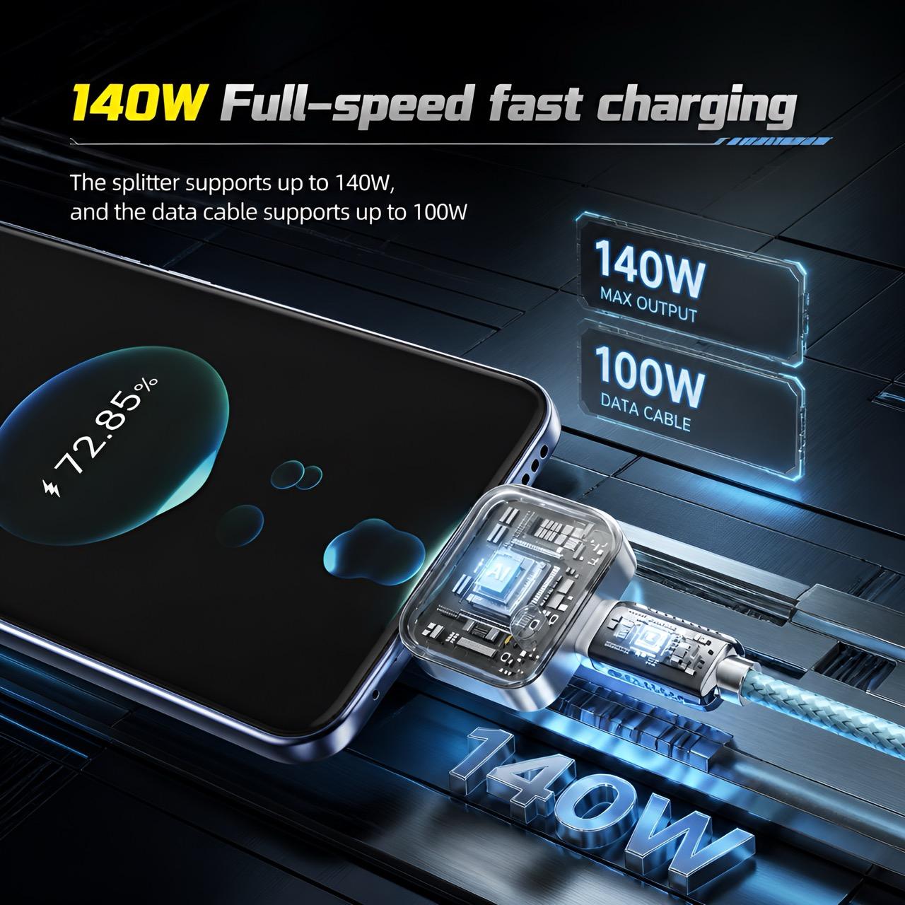 140W Type-C Physical-Disconnect Battery Guard - Auto & Self-Eject Charger. Smart Auto-Stop Charging Accessory for Mobile Smartphones. Laptops. Tablets. Anti-Overcharge Tech for Safe Overnight Use. Gift for Chargeable Devices 140W Type-C Physical-Disconnect Battery Guard - Auto & Self-Eject Charger. Smart Auto-Stop Charging Accessory for Mobile Smartphones. Laptops. Tablets. Anti-Overcharge Tech for Safe Overnight Use. Gift for Chargeable Devices