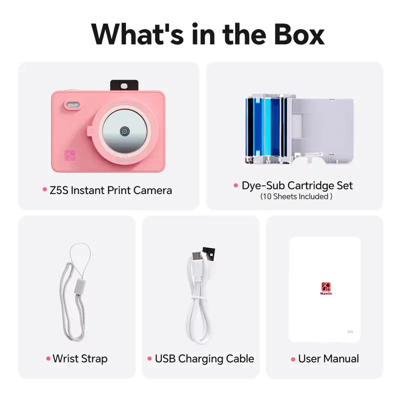 Z5s 2-in-1 Portable Instant Camera & Phone Printer