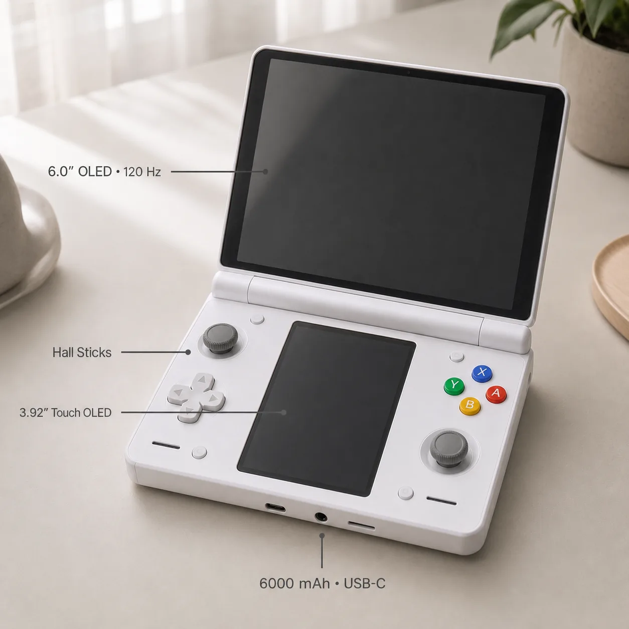 Simple feature guide for both OLED displays, Hall sticks and battery