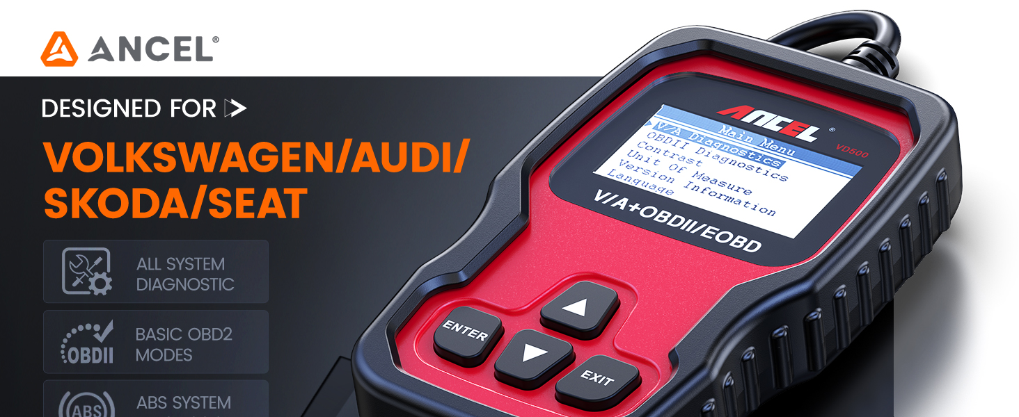 ANCEL VD500 scan tool for vw