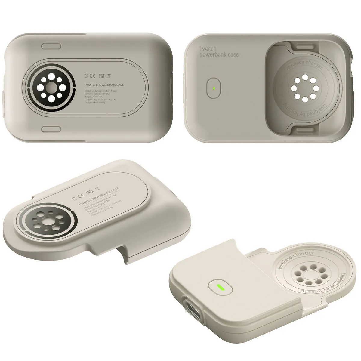 1200mAh Magnetic Wireless Power Bank for Apple Watch – Portable Type-C Rechargeable Charger