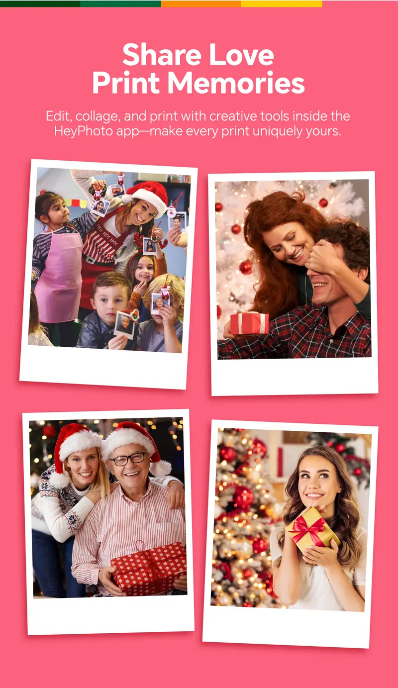 Hanin Z5S Instant Print Camera & 2x3 Portable Bluetooth Photo Printer for iPhone & Android, Full-Color Dye-Sub Ink-Free Printing, Print from Phone or Camera, for Travel, Party, Couple & Family Photos, GiftedInLove