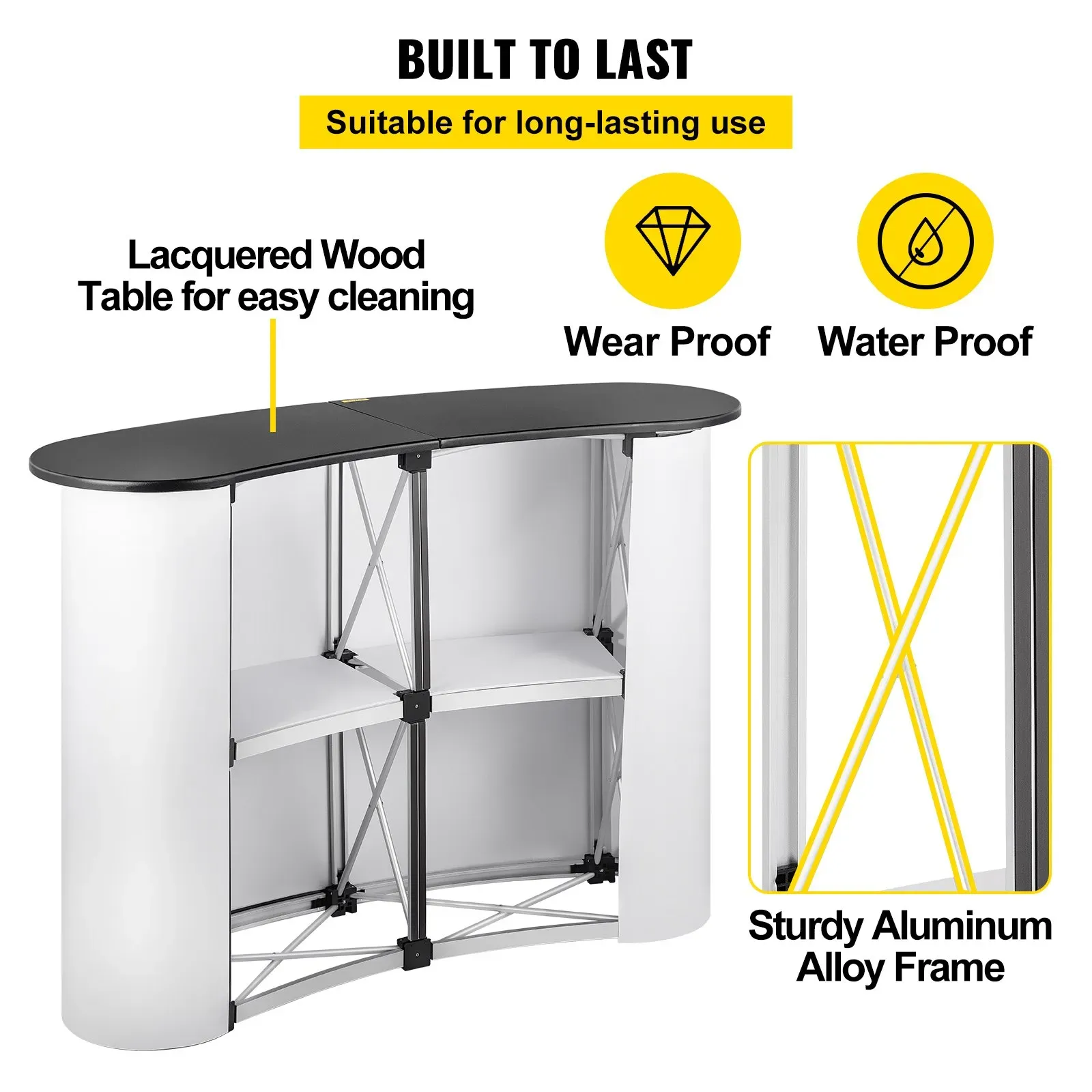 Portable Tension-Fabric Display Stand