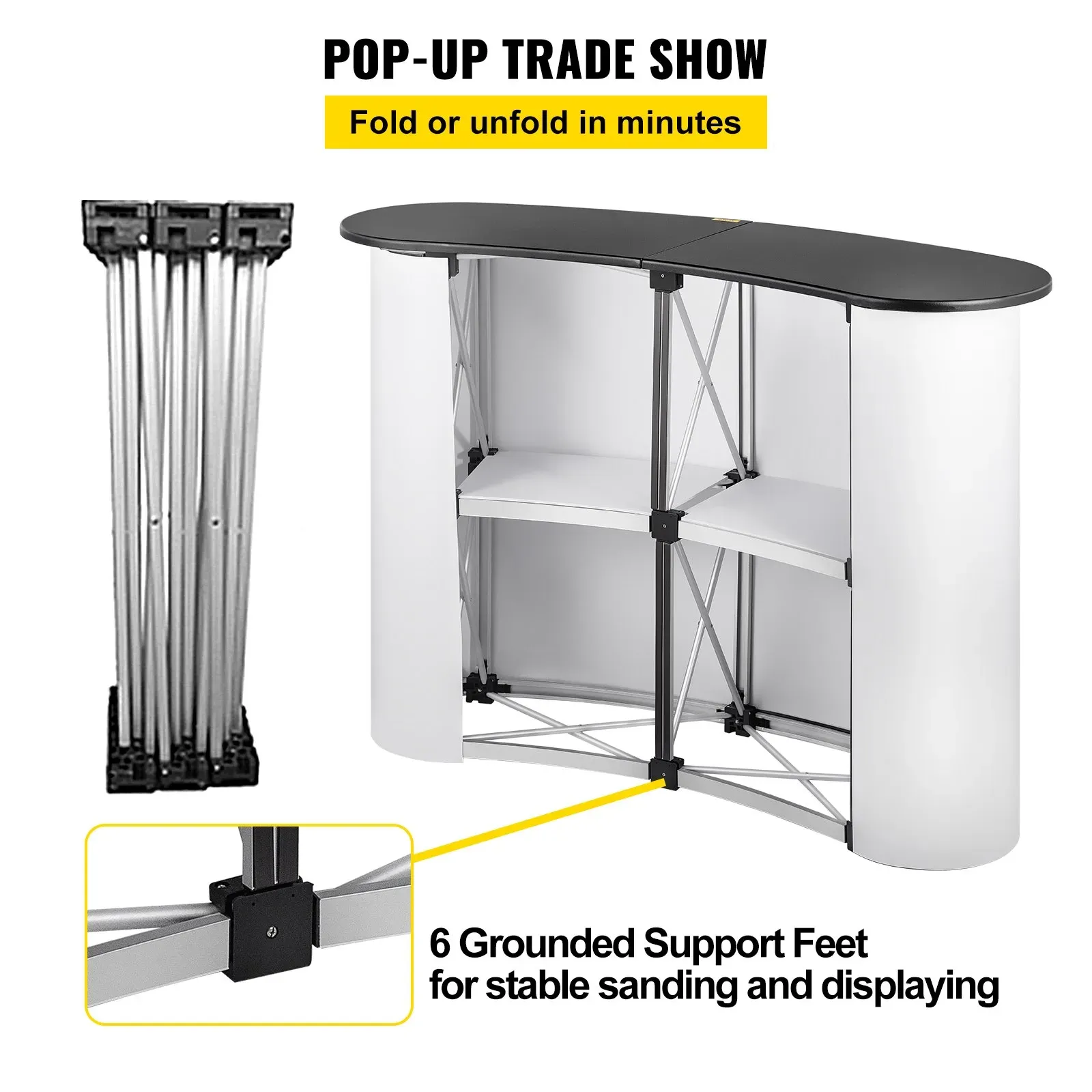 Portable Tension-Fabric Display Stand