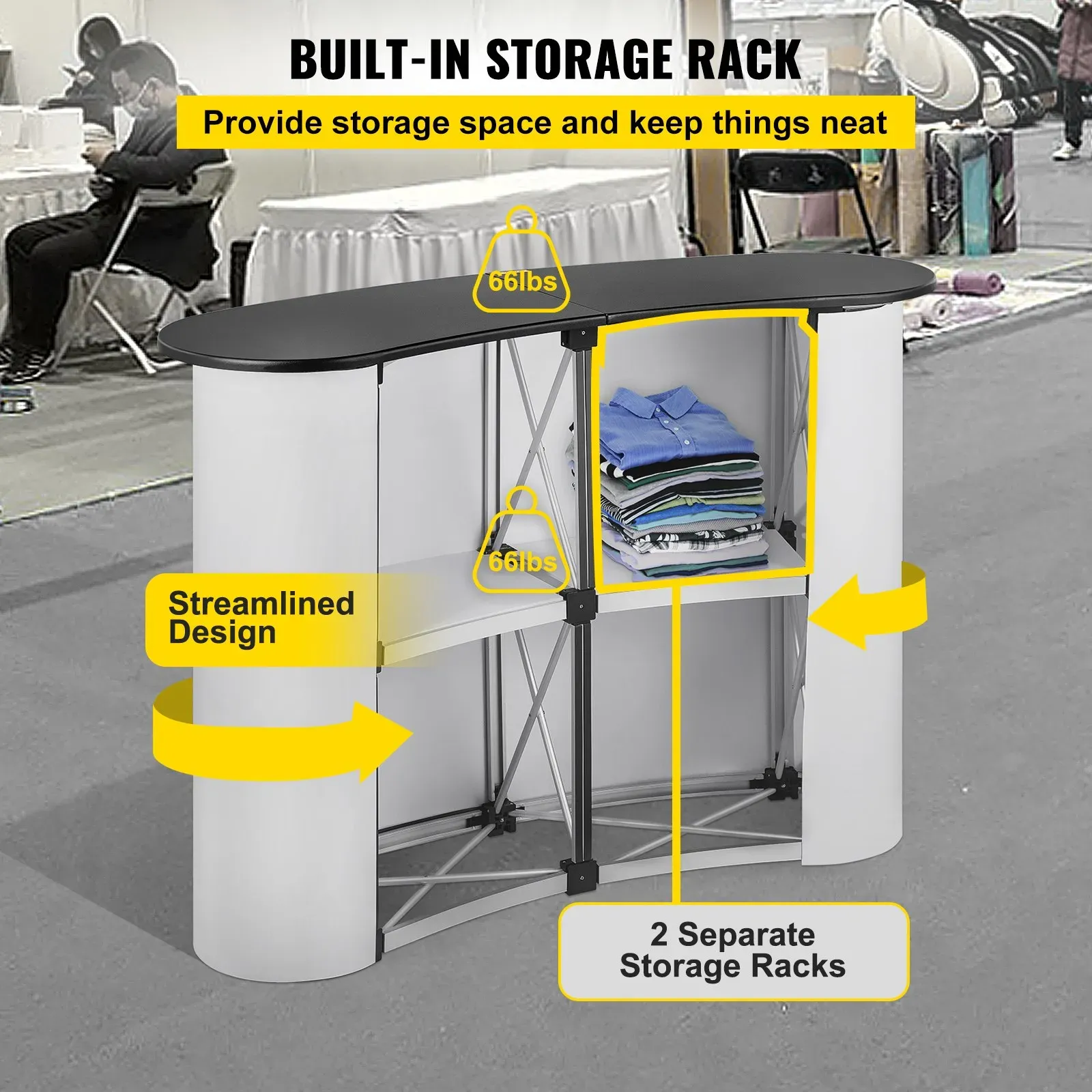 Portable Tension-Fabric Display Stand