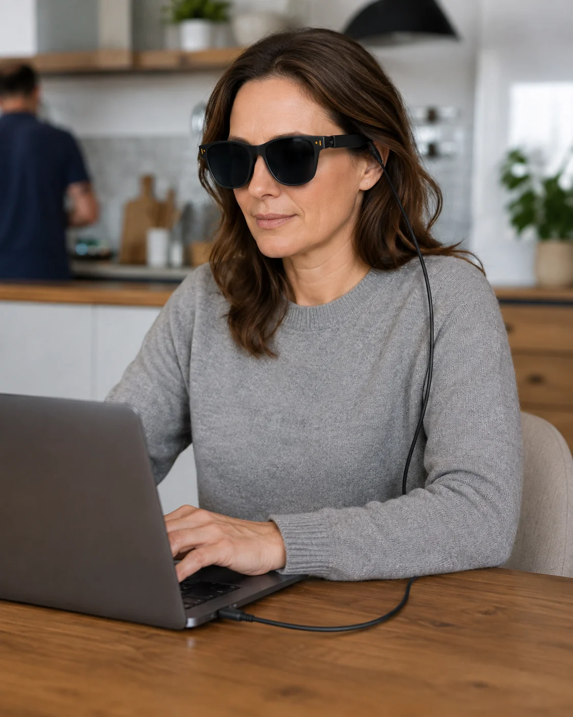 Private XR display experience for flexible work