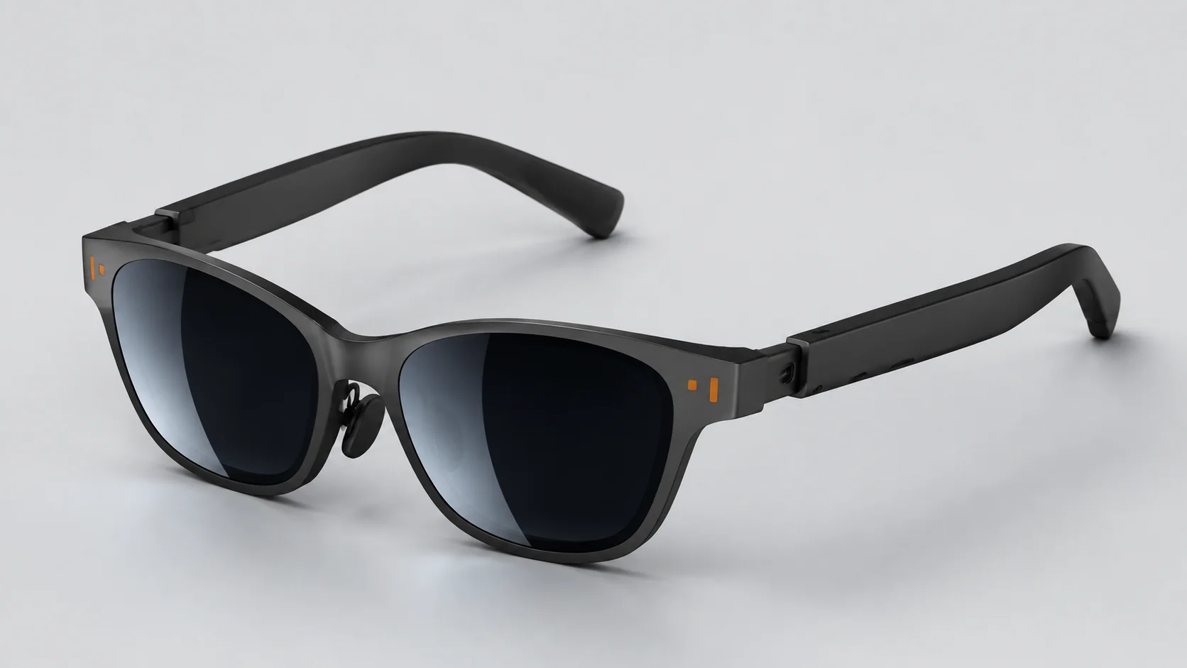 Close product view of XR glasses frame and lenses