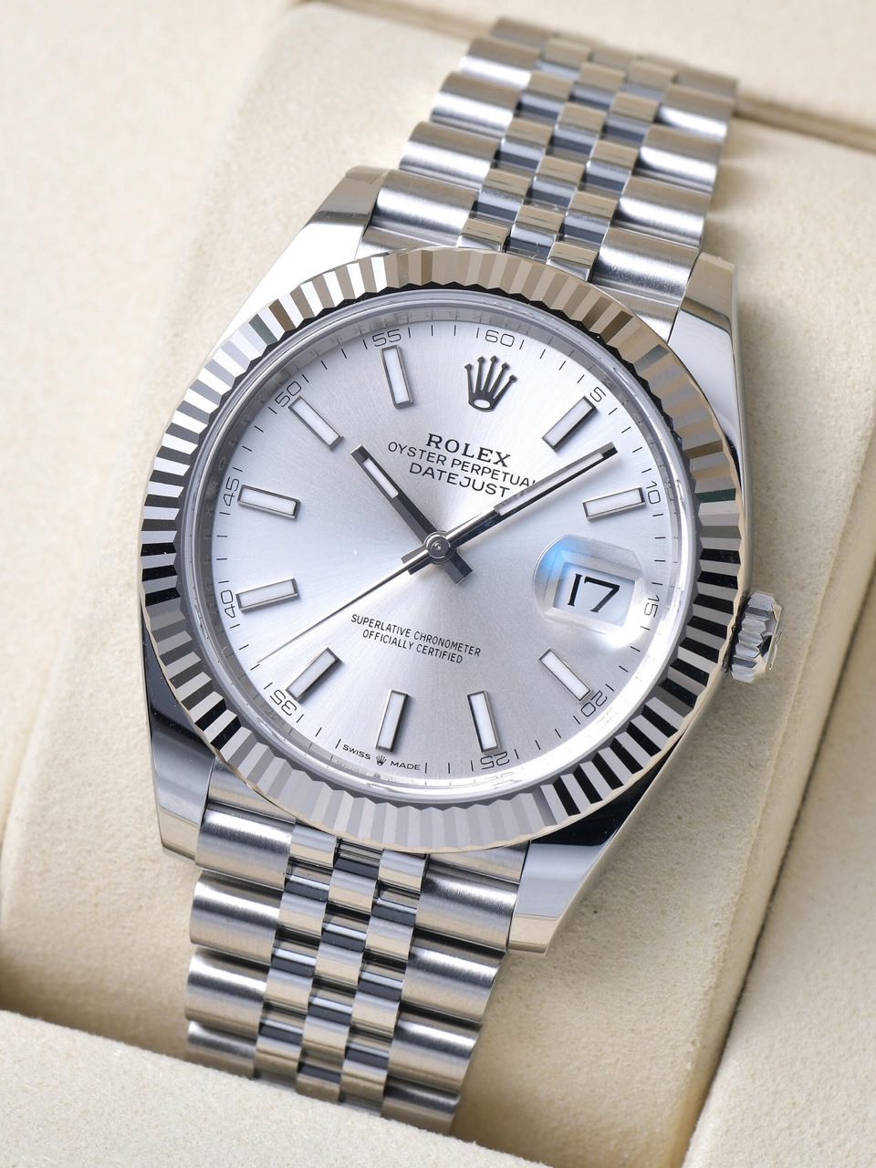 Land-Dweller 40 mm 127334 – Luxus Uhr aus Oystersteel & Weißgold