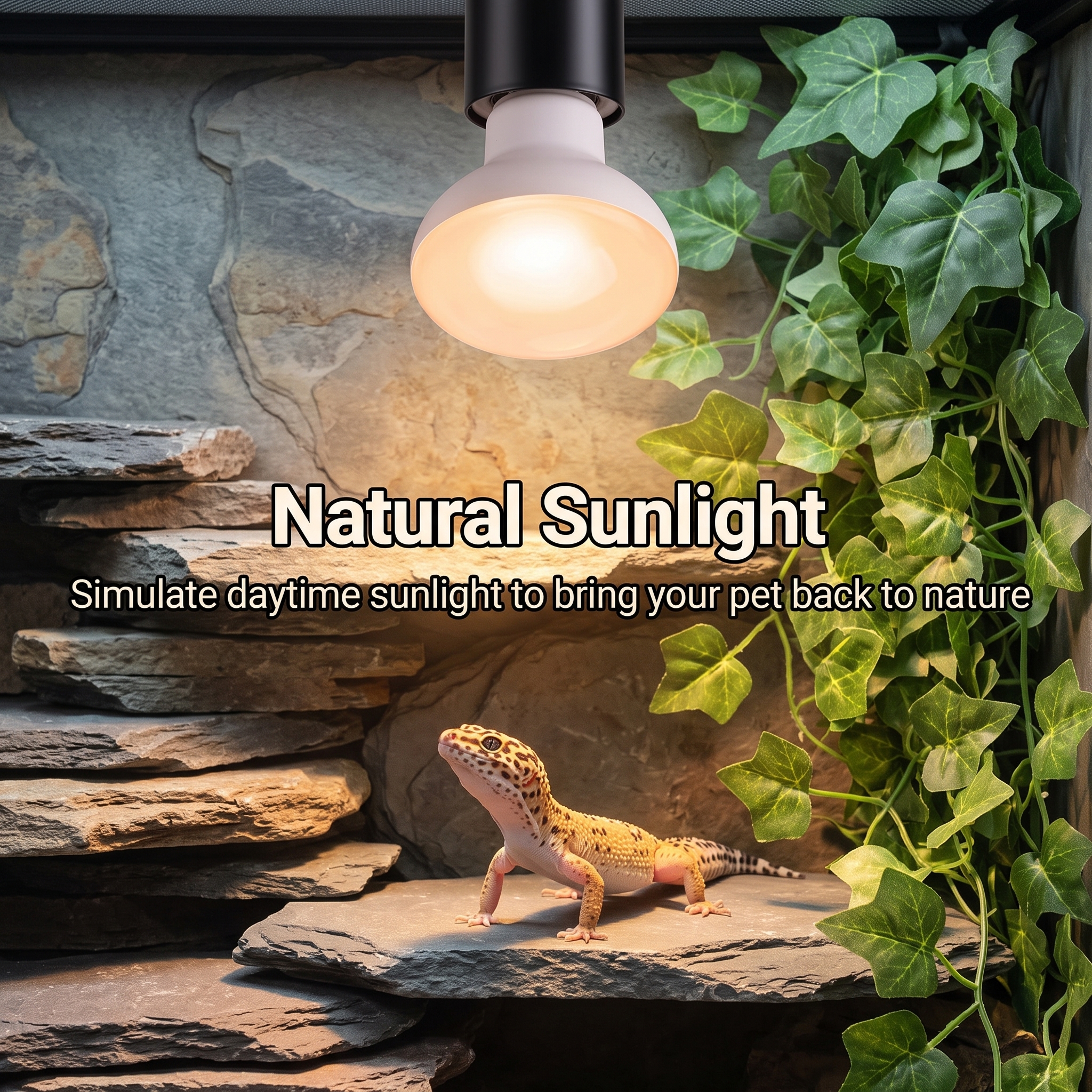 MYMULIKE Reptile Heat Lamp Bulbs, 100W, 2‑Pack, Uva Daylight Basking Light for Bearded Dragon, Lizard, Turtle, Chicken & Amphibians