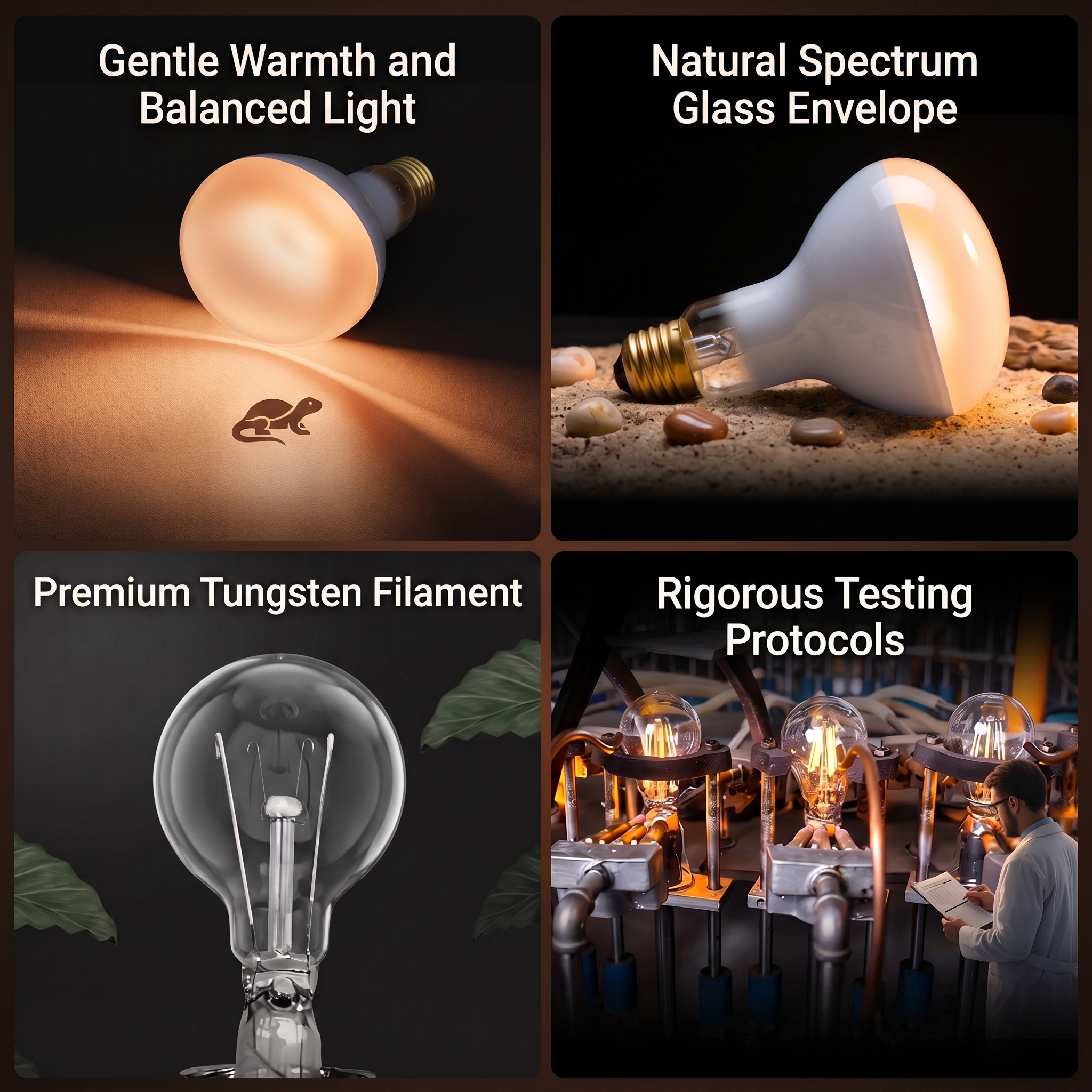 MYMULIKE Reptile Heat Lamp Bulbs, 100W, 2‑Pack, Uva Daylight Basking Light for Bearded Dragon, Lizard, Turtle, Chicken & Amphibians