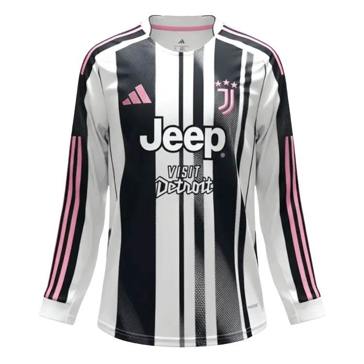 Juventus Langærmet Hjemmebanetrøje 2025/26