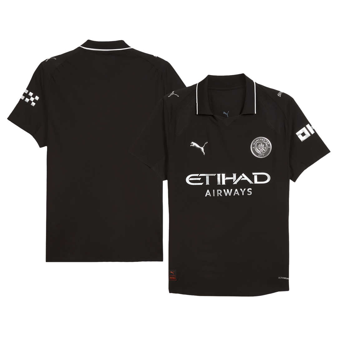 Manchester City Udebanetrøje Spillerversion 2025/26 – Billede 4