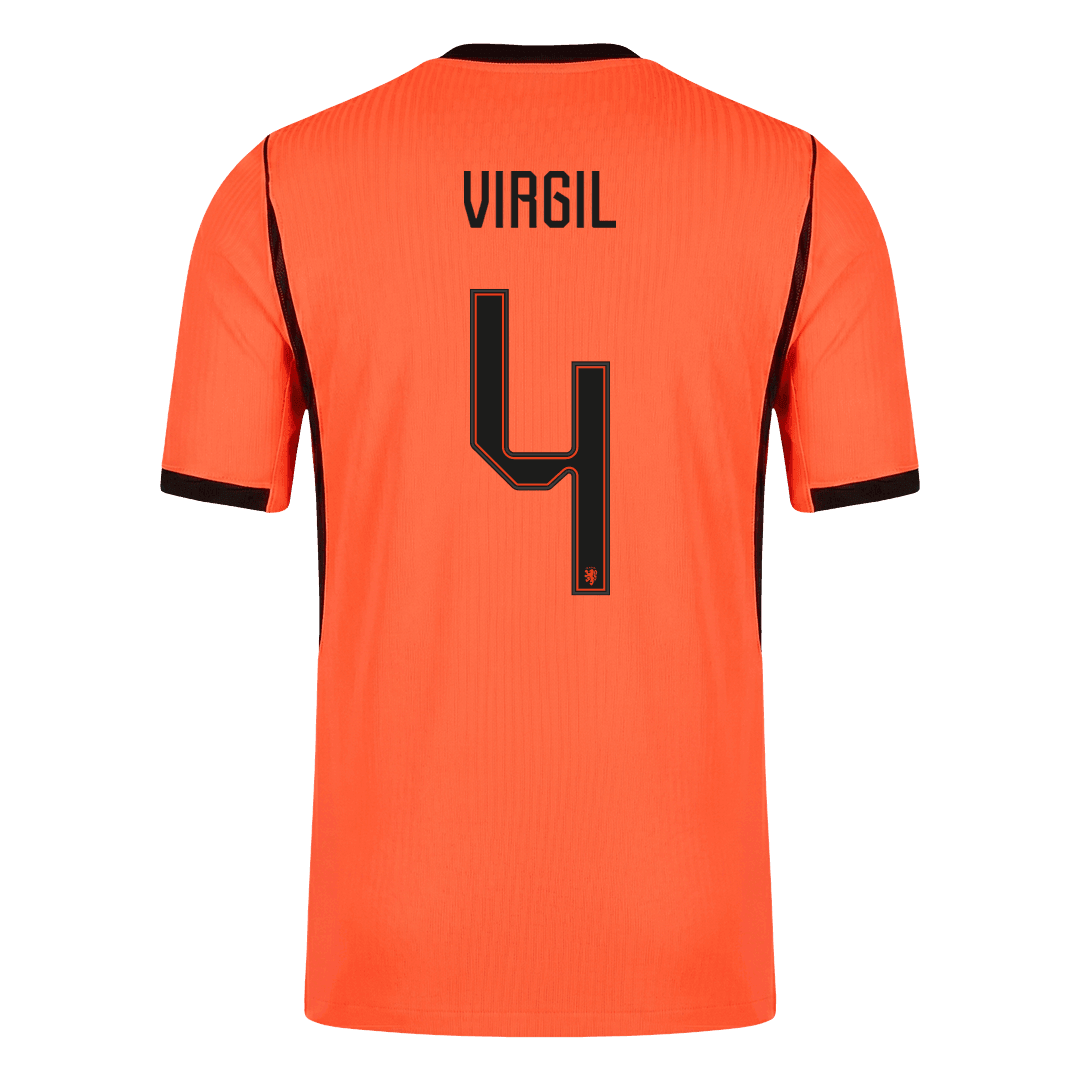 Netherlands World Cup Hjemmebanetrøje Spillerversion 2026 VIRGIL #4 – Billede 10
