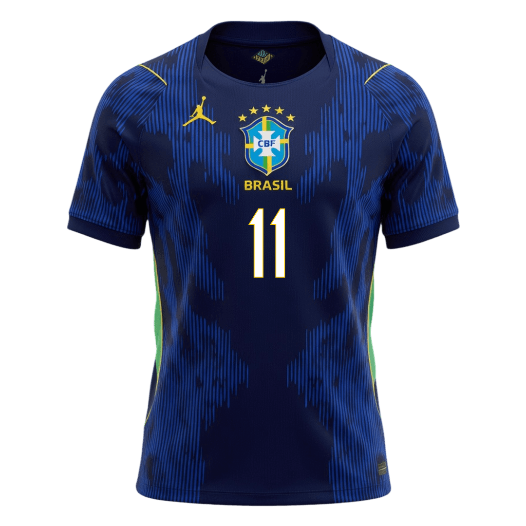 Brazil World Cup Udebanetrøje 2026 RAPHINHA #11 – Billede 8