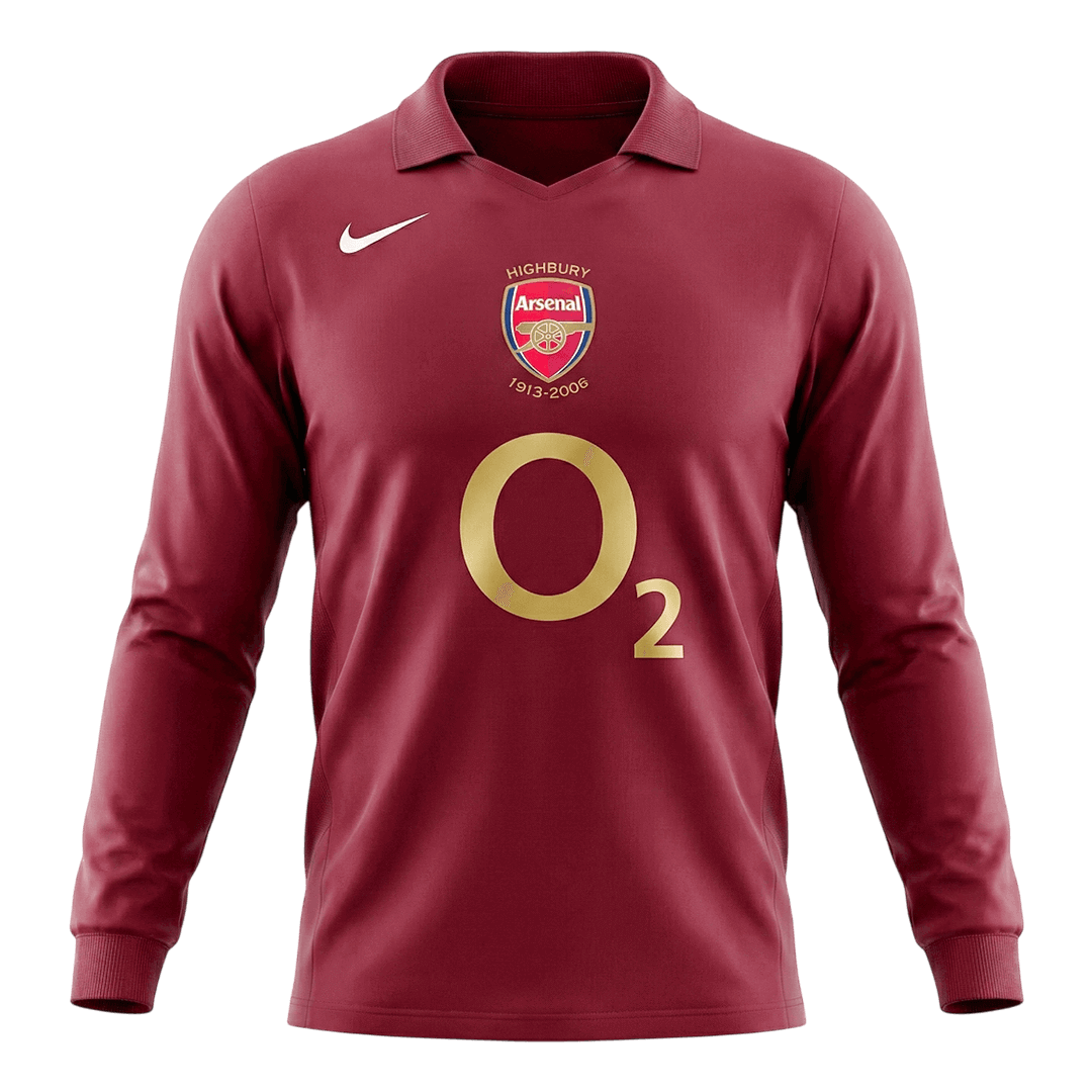 Arsenal Retro Langærmet Hjemmebanetrøje 2005/06