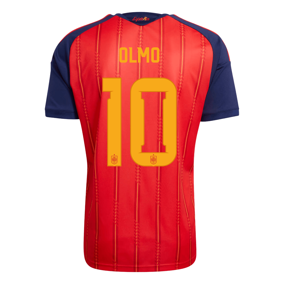 Spain World Cup Hjemmetrøje 2026 OLMO #10 [PREMIUM] – Billede 3