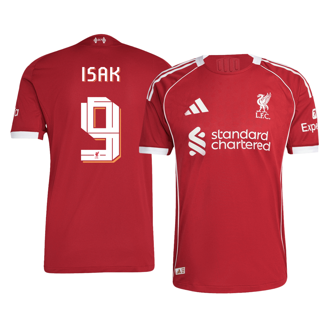 Liverpool Hjemmebanetrøje Spillerversion 2025/26 UCL ISAK #9