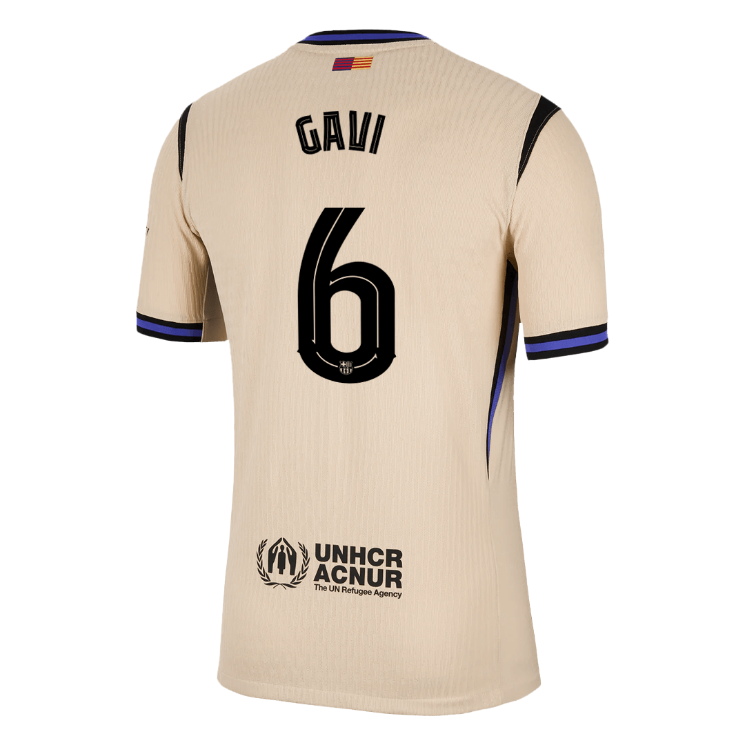 Barcelona Udebanetrøje Spillerversion 2025/26 UCL GAVI #6 – Billede 14