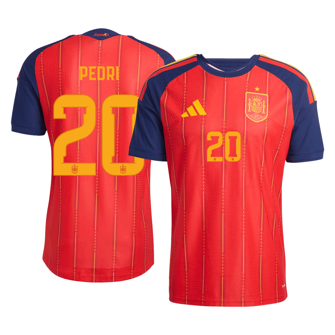 Spain World Cup Hjemmebanetrøje Spillerversion 2026 PEDRI #20